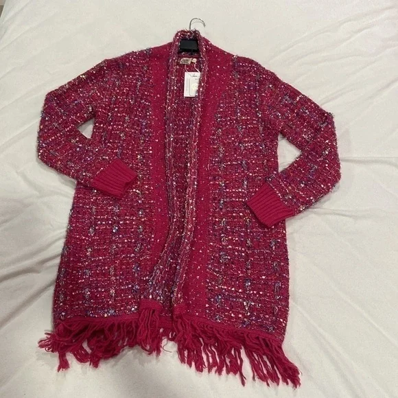 Pink Cardigan Sparkle Small/Medium - Picture 2 of 5
